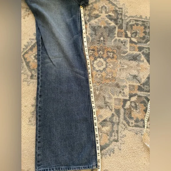 7 For All Mankind Button Fly 100% Cotton Jeans 38 x 33 - Picture 5 of 11